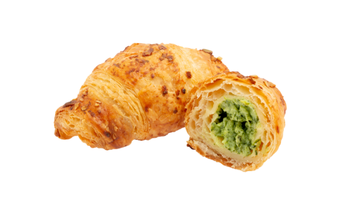 Spinach ricotta mini croissant