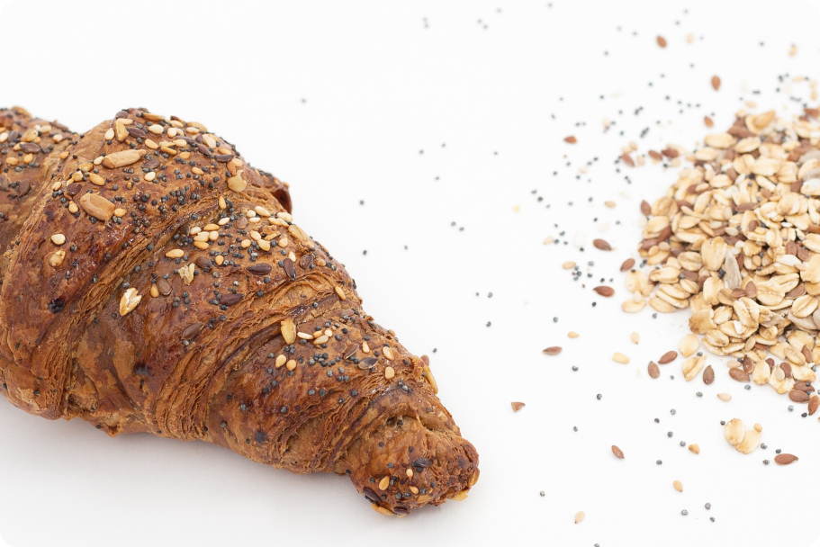 Vegan cereal croissant